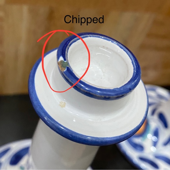 Pair of DESUIR International Made in Italy Ceramic Candle Holder - Picture 11 of 13